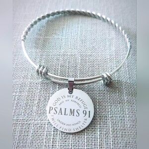 Psalms 91 Stainless Steel Bracelet